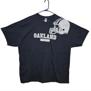 Oakland #1 Dad Football Helmet Tee Black Established 1990 Size 2XL